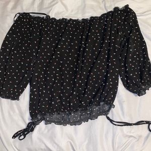 Off the shoulder blouse